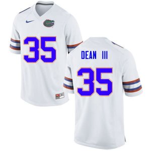 Men's Florida Gators #35 Trey Dean III NCAA Nike White Authentic Stitched College Football Jersey KPG7362UN